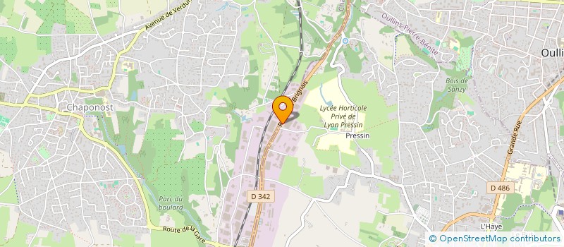 localisation de l'entreprise AVENIR CONSTRUCTION ENVIRONNEMENT à SAINT-GENIS-LAVAL