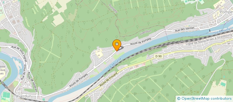 localisation de l'entreprise AVENIR CONSTRUCTION FERREIRA  LIVERDUN