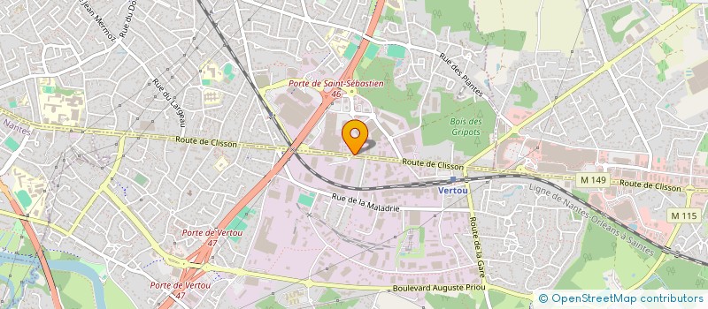 localisation de l'entreprise AVENIR CONSTRUCTIONS  SAINT-SEBASTIEN-SUR-LOIRE