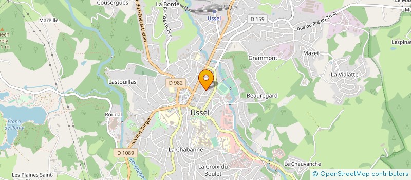 localisation de l'entreprise AVENIR CONSTRUCTIONS à USSEL
