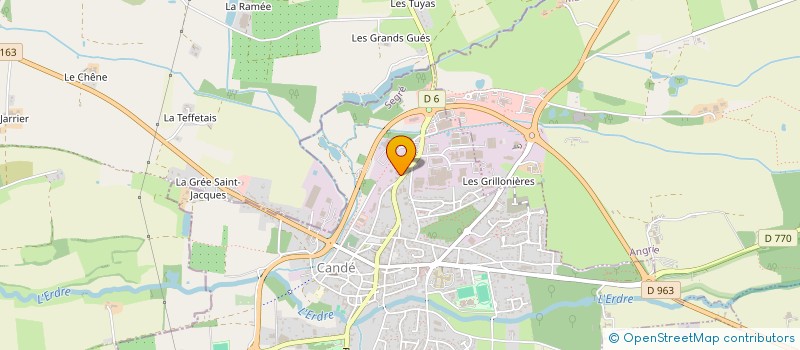 localisation de l'entreprise AVENIR COUVERTURE à CANDE