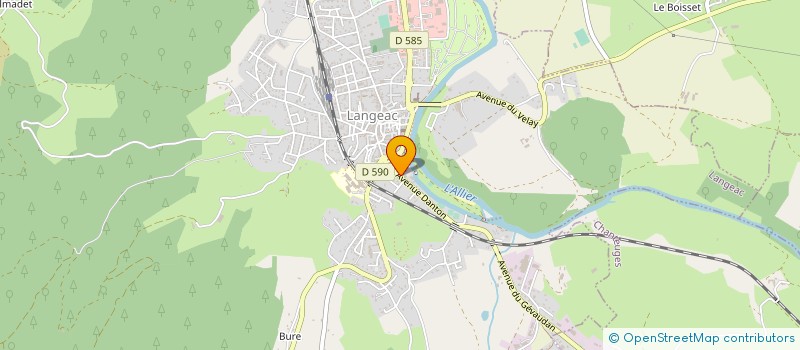localisation de l'entreprise AVENIR CYCLISTE 43 LANGEAC SAUGUES à LANGEAC