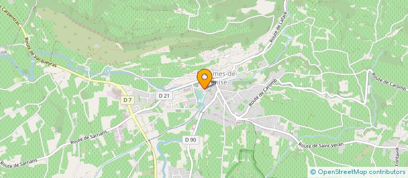 localisation de l'entreprise AVENIR CYCLISTE BEAUMES DE VENISE  BEAUMES-DE-VENISE