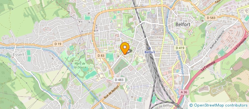 localisation de l'entreprise AVENIR CYCLISTE DU TERRITOIRE DE BELFORT à BELFORT