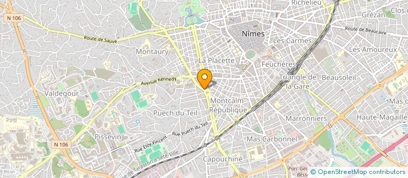 localisation de l'entreprise AVENIR CYCLISTE NIMOIS à NIMES