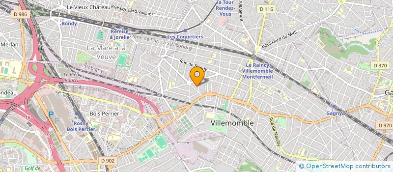 localisation de l'entreprise AVENIR D'ENFANTS à VILLEMOMBLE