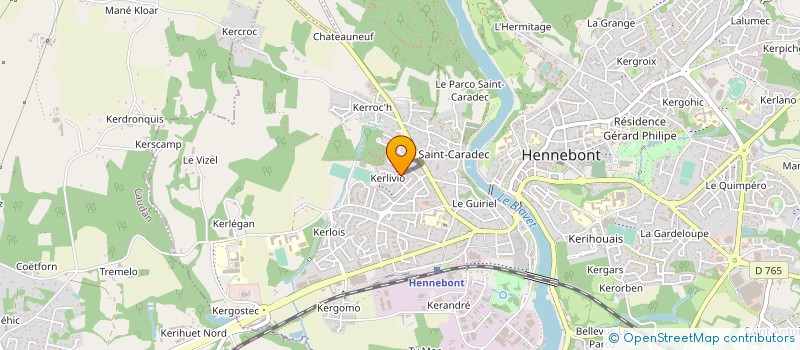 localisation de l'entreprise AVENIR DE L'ENTREPRISE GENERATION DES CONCEPTS 2000 à HENNEBONT