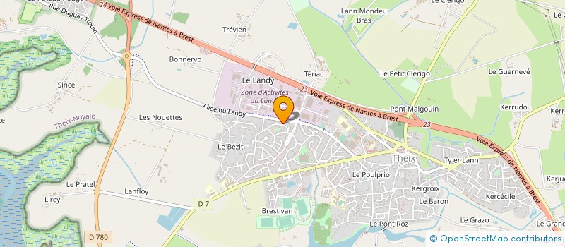 localisation de l'entreprise AVENIR DE THEIX BOXE  THEIX-NOYALO