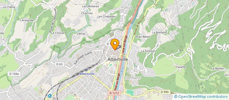localisation de l'entreprise AVENIR DISTRIBUTION à ALBERTVILLE