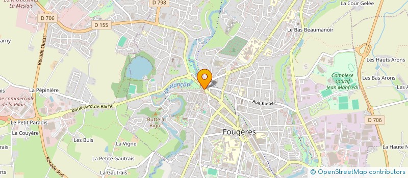 localisation de l'entreprise AVENIR DOMICILE  FOUGERES