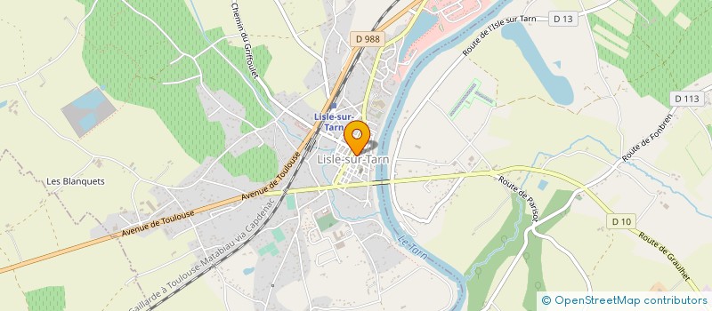 localisation de l'entreprise AVENIR DU TENNIS LISLOIS à LISLE-SUR-TARN