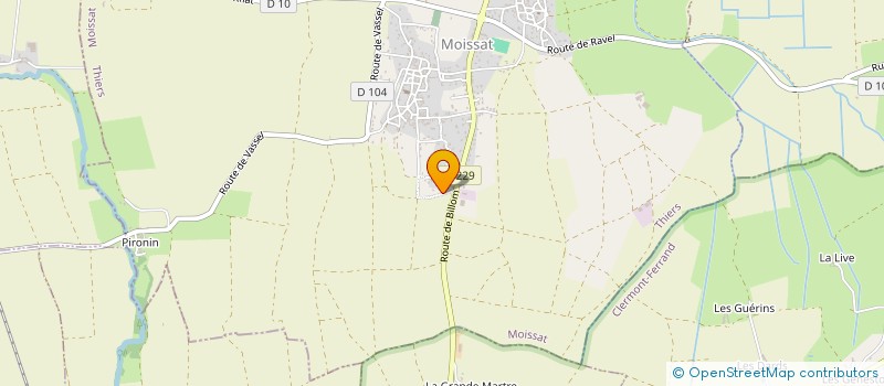 localisation de l'entreprise AVENIR ECOLOGIE BOIS  MOISSAT