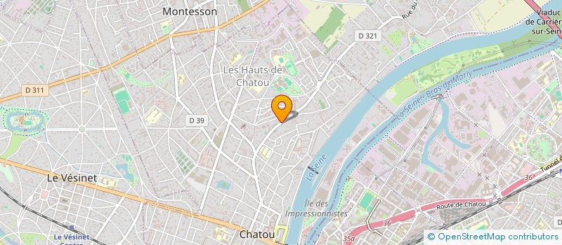 localisation de l'entreprise AVENIR EI  CHATOU