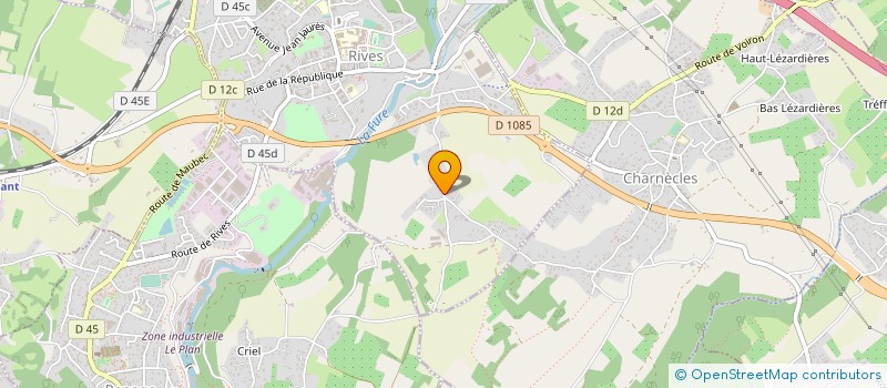 localisation de l'entreprise AVENIR ELEC 38  RIVES