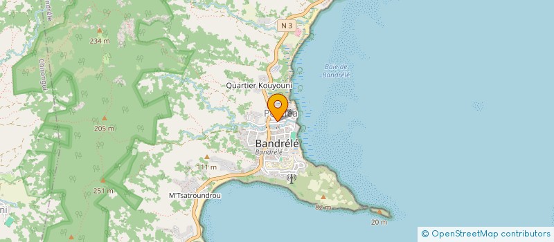 localisation de l'entreprise AVENIR ELECTRICITE BANDRELE  BANDRELE