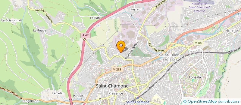 localisation de l'entreprise AVENIR ELECTRICITE SOLUTIONS  SAINT-CHAMOND