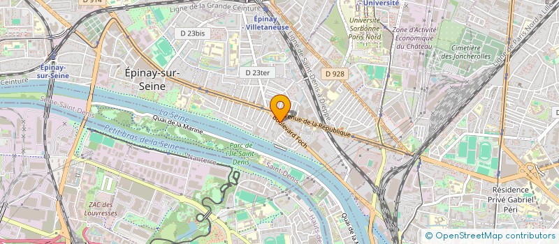 localisation de l'entreprise AVENIR ELECTRONIC à EPINAY-SUR-SEINE