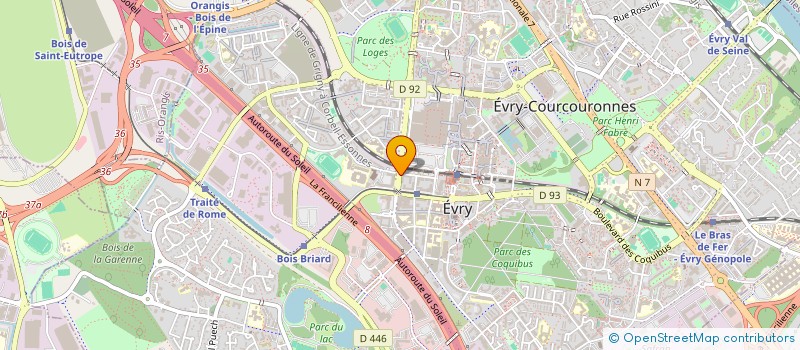 localisation de l'entreprise AVENIR ELYSEES à EVRY-COURCOURONNES