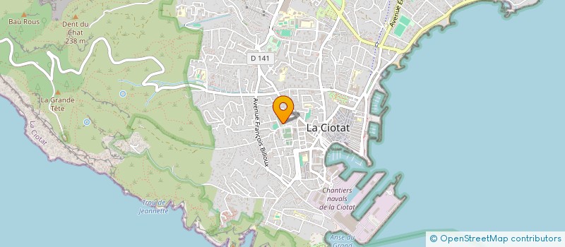 localisation de l'entreprise AVENIR EMPLOI à LA CIOTAT