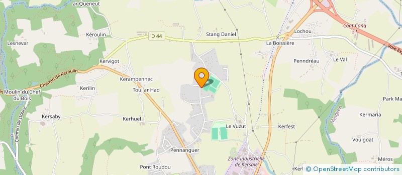 localisation de l'entreprise AVENIR ENVIRONNEMENT SERVICES  CONCARNEAU