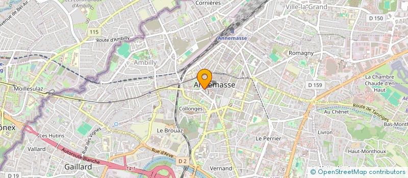 localisation de l'entreprise AVENIR ESTHETIC à ANNEMASSE