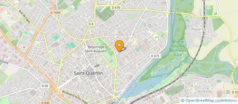 localisation de l'entreprise AVENIR ET DEVELOPPEMENT FORMATION à SAINT-QUENTIN