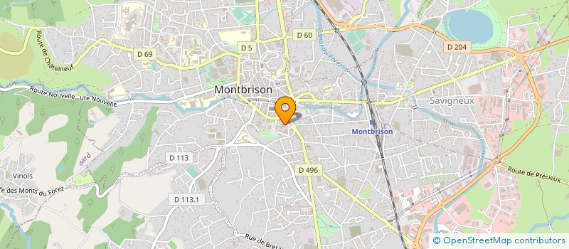 localisation de l'entreprise AVENIR ET FINANCEMENT  MONTBRISON