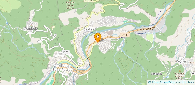 localisation de l'entreprise AVENIR ET INVESTISSEMENTS  AMELIE-LES-BAINS-PALALDA