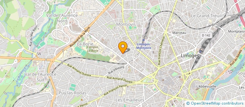 localisation de l'entreprise AVENIR ET PATRIMOINE à LIMOGES