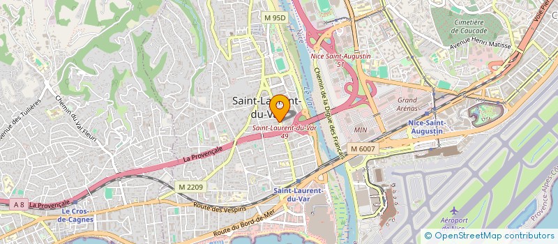 localisation de l'entreprise AVENIR ET PERSPECTIVE à SAINT-LAURENT-DU-VAR