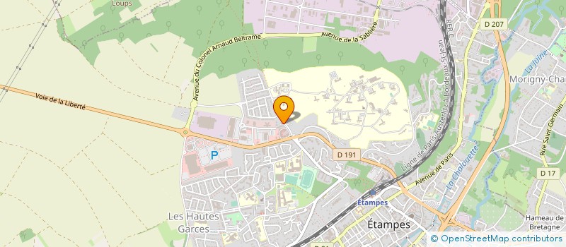 localisation de l'entreprise AVENIR ETAMPOIS  BRIERES-LES-SCELLES