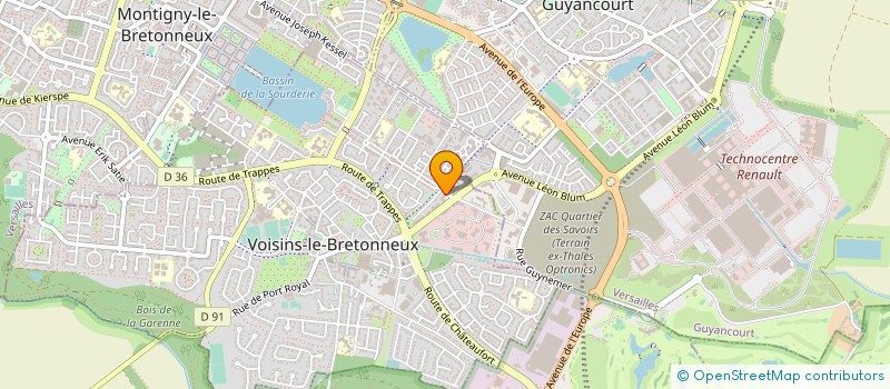 localisation de l'entreprise AVENIR EUROPE TAXIS à VOISINS-LE-BRETONNEUX