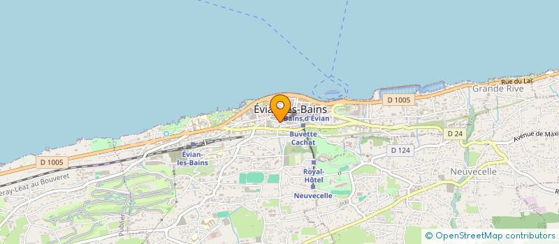 localisation de l'entreprise AVENIR EVIANAIS  EVIAN-LES-BAINS