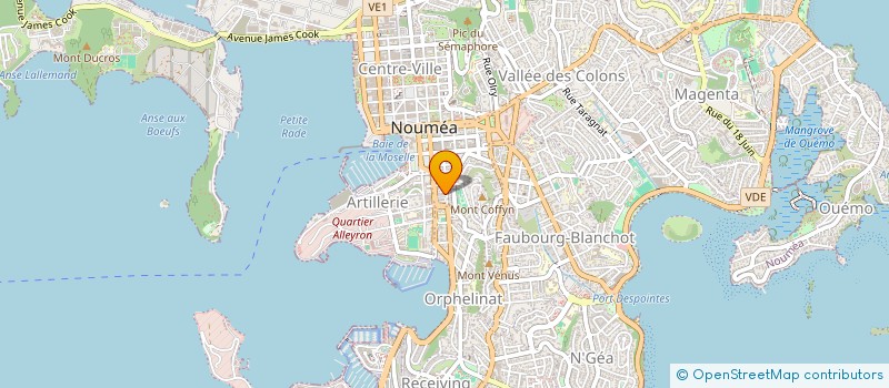 localisation de l'entreprise AVENIR EXPERTISES à NOUMEA
