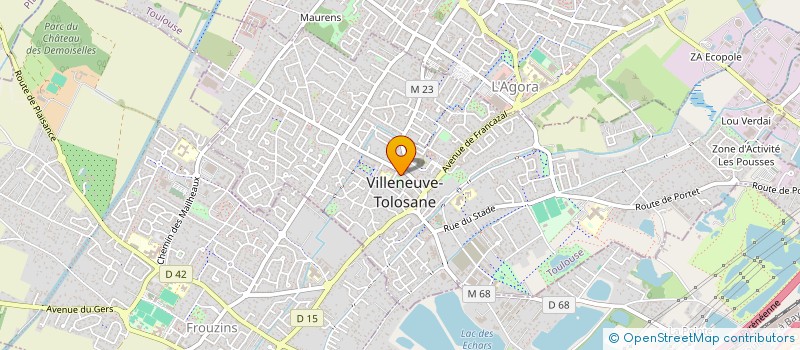 localisation de l'entreprise AVENIR FOOTBALL VILLENEUVOIS à VILLENEUVE-TOLOSANE