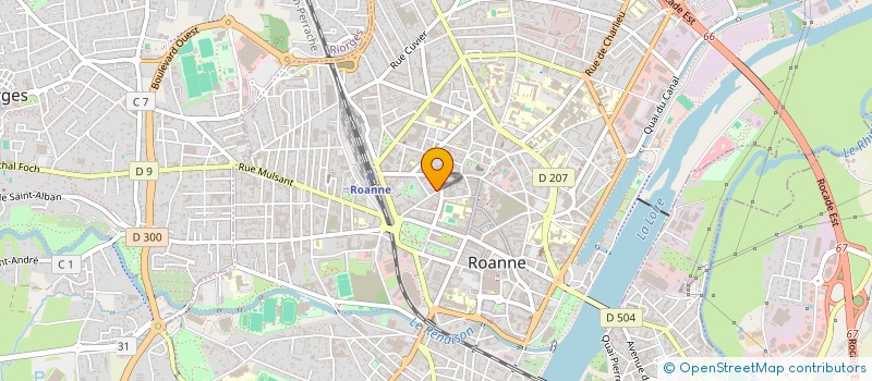 localisation de l'entreprise AVENIR FORMATION à ROANNE