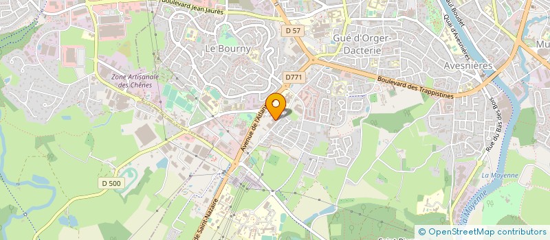 localisation de l'entreprise AVENIR FORMATION 53 à LAVAL