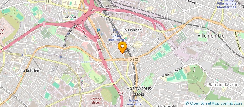 localisation de l'entreprise AVENIR FORMATION ASSISTANCE à ROSNY-SOUS-BOIS