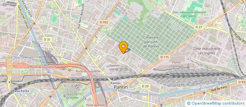 localisation de l'entreprise AVENIR FORMATION SEINE SAINT DENIS à PANTIN