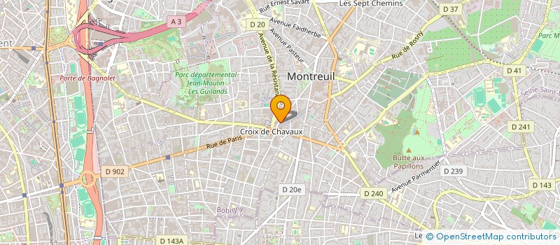 localisation de l'entreprise AVENIR FRANCHISE-SYNDICAT PROFESSIONNEL DES FRANCHISES QUICK à MONTREUIL