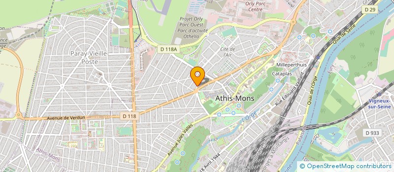 localisation de l'entreprise AVENIR FROID à ATHIS-MONS