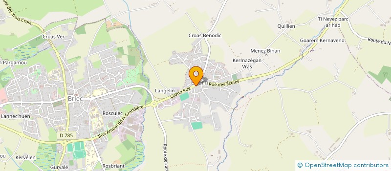 localisation de l'entreprise AVENIR G.S  EDERN