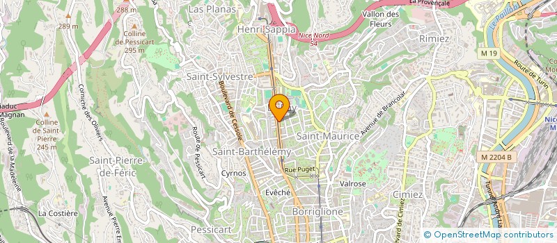 localisation de l'entreprise AVENIR GORBELLA à NICE
