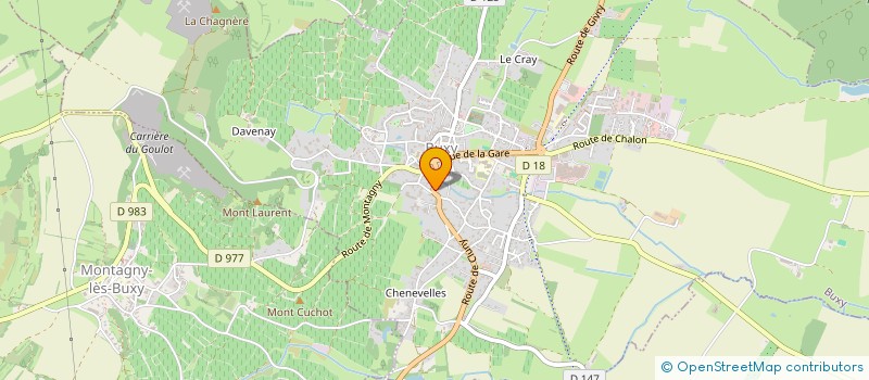 localisation de l'entreprise AVENIR GYM BUXY  BUXY