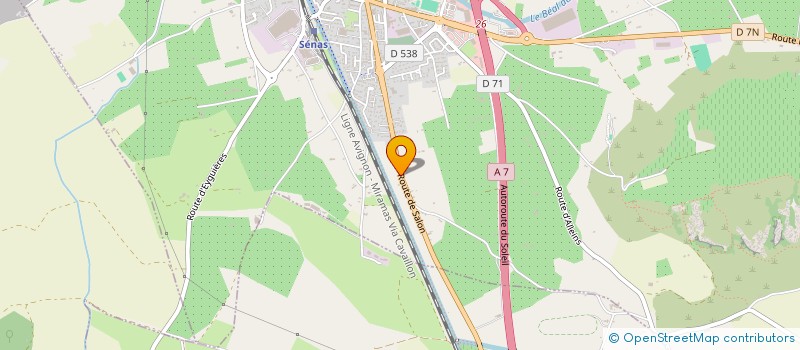 localisation de l'entreprise AVENIR GYM SENAS  SENAS