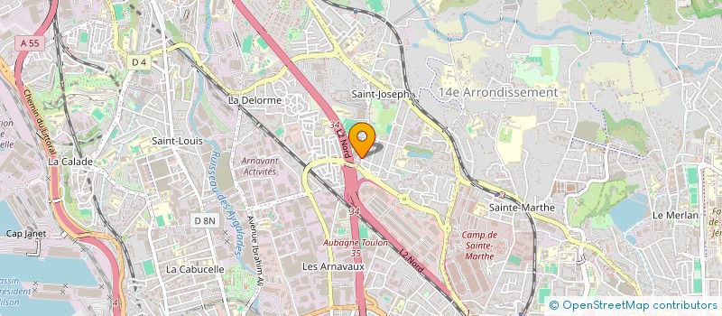 localisation de l'entreprise AVENIR GYMNIQUE DES PINS à MARSEILLE