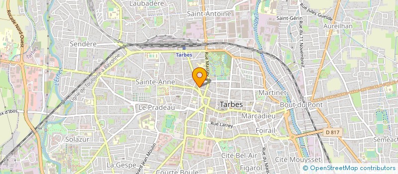 localisation de l'entreprise AVENIR HABITAT à TARBES