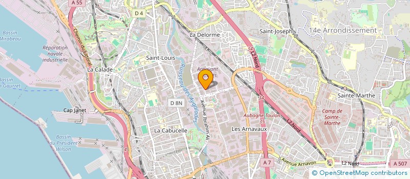 localisation de l'entreprise AVENIR IMMO 13015 à MARSEILLE