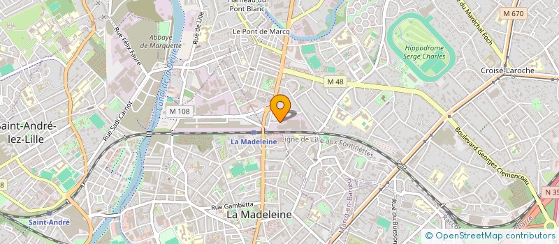 localisation de l'entreprise AVENIR IMMO à MARCQ-EN-BARŒUL