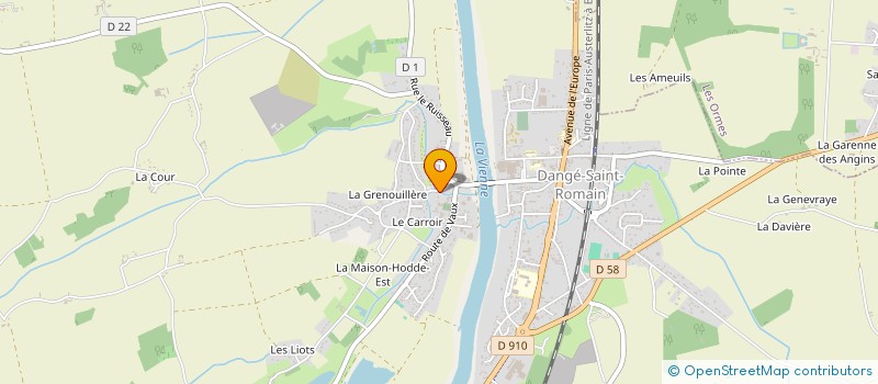 localisation de l'entreprise AVENIR IMMO à DANGE-SAINT-ROMAIN